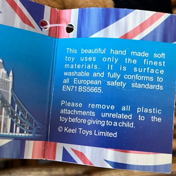 Keel Toys Police Officer Teddy Bear Beany Plush Toy - Picture 4 of 5